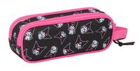 Pennenetui met 2 vakken Kuromi Zwart Fuchsia 21 x 8 x 6 cm - thumbnail