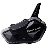 Midland BTR1 Advanced Single C1529 Motorintercomsysteem, bluetooth, enkele headset, waterdicht IPX6, ruisonderdrukking, tot 4 personen, accu 23 uur, bereik tot 1,2 km - thumbnail