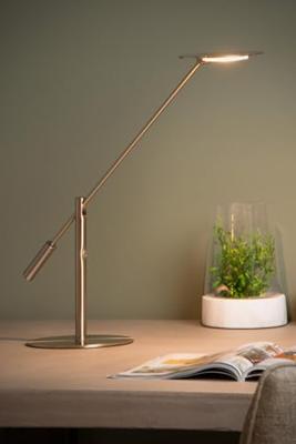Lucide ANSELMO - Bureaulamp - LED Dimb. - 1x9W 3000K - Mat chroom Lucide ANSELMO - Bureaulamp - LED Dimb. - 1x9W 3000K - Mat chroom