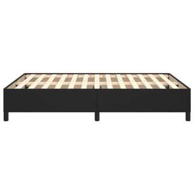 Bedframe kunstleer zwart 140x190 cm