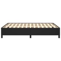 Bedframe kunstleer zwart 140x190 cm - thumbnail