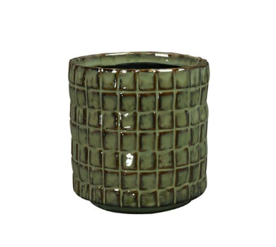 TS bloempot Stian 10x11cm mosgroen