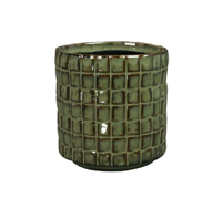 TS bloempot Stian 10x11cm mosgroen - thumbnail