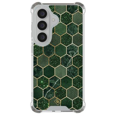 Samsung Galaxy S26 shockproof hoesje - Kubus groen Samsung Galaxy S26 shockproof hoesje - Kubus groen