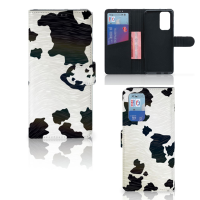 OnePlus 9 Pro | Telefoonhoesje | Met pasjeshouder | Koeienvlekken