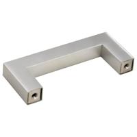 Handvatten 10 st 64 mm roestvrij staal zilverkleurig - thumbnail