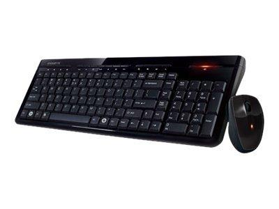 GK-KM7580 - Toetsenbord en muis set - draadloos - 2.4 GHz - zwart