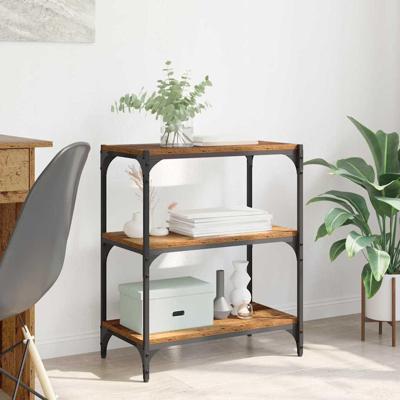 Boekenkast Oud hout 60 x 33 x 71 cm Bewerkt hout Boekenkast Oud hout 60 x 33 x 71 cm Bewerkt hout