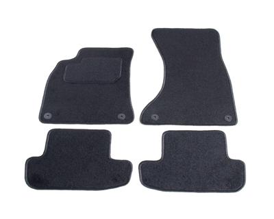 Automatten op maat - zwart stof - Audi A5 coupé, cabrio vanaf 2007 Automatten op maat - zwart stof - Audi A5 coupé, cabrio vanaf 2007