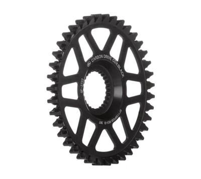 Gates tandwiel CDX 39T Fin Line pinion chromoly zwart