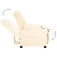 Sta-op-stoel kunstleer crèmekleurig - thumbnail