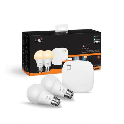 ERIA® Startpakket E27 Lampen - Dimbaar Wit Licht - Inclusief Zigbee Bridge/hub ERIA® Startpakket E27 Lampen - Dimbaar Wit Licht - Inclusief Zigbee Bridge/hub