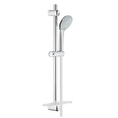 GROHE Euphoria Glijstangset - 70cm - ronde handdouche - 1 straalsoort - met doucheslang - met zeepschaal - chroom 27242001