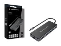 Conceptronic DONN15G notebook dock & poortreplicator Bedraad USB 3.2 Gen 1 (3.1 Gen 1) Type-C Grijs - thumbnail