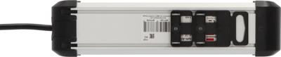 Brennenstuhl premium-alu-line met schakelaar 4-voudig 1,8m h05vv-f 3g1,5 - 1391030400