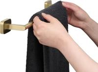 Ben Mykanto handdoekbeugel 45x7x3,9cm geborsteld messing - thumbnail