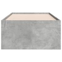 Slaapbank met lades zonder matras 90x190 cm betongrijs - thumbnail