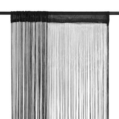 VidaXL Draadgordijnen 2 st 140x250 cm zwart VidaXL Draadgordijnen 2 st 140x250 cm zwart