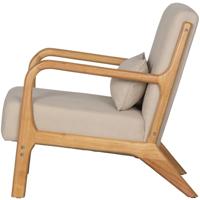 WOOOD Fauteuil 'Mark' Stof, kleur Naturel - thumbnail
