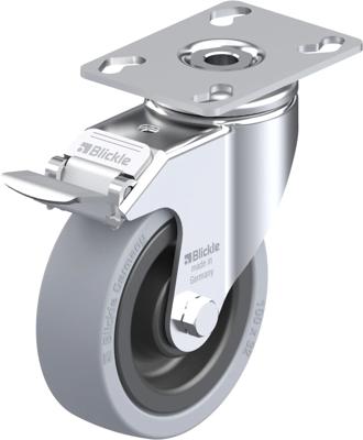 Blickle LKPA-VPA 101K-FI Zwenkwiel met rem Wieldiameter: 100 mm Draagvermogen (max.): 110 kg 1 stuk(s) Blickle LKPA-VPA 101K-FI Zwenkwiel met rem Wieldiameter: 100 mm Draagvermogen (max.): 110 kg 1 stuk(s)