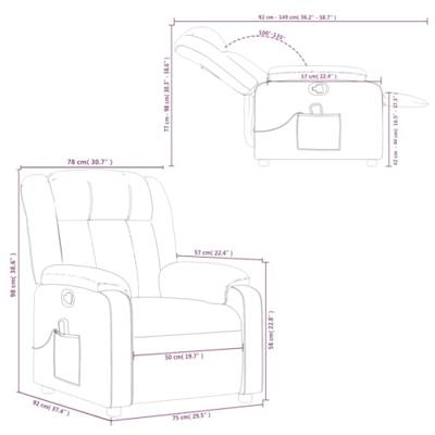 Massagestoel verstelbaar kunstleer crème