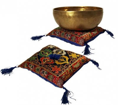 Klankschaalkussen Deluxe Dubbele Dorje Blauw