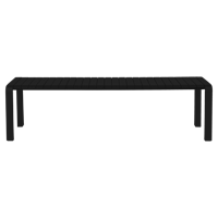Zuiver Tuinbank 'Vondel' 175cm, kleur Zwart - thumbnail