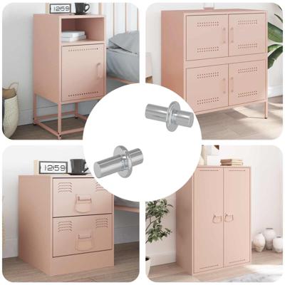 VidaXL Plankhaak 2 pcs zilver 8,6 x 8,6 x 14,6 mm staal