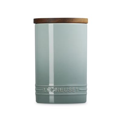 LE CREUSET - Signature - Voorraadpot 0,77l met houten deksel Sea Salt
