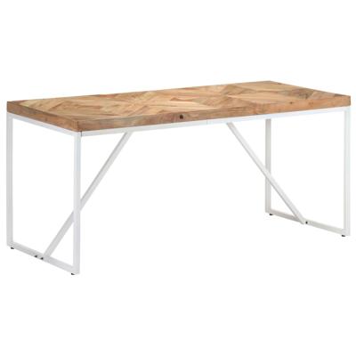Vidaxl Eettafel 160x70x76 Cm Massief Acaciahout En Mangohout Vidaxl Eettafel 160x70x76 Cm Massief Acaciahout En Mangohout