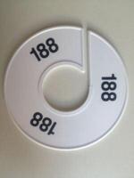 Maatring 11 cm wit/zwart 188 - thumbnail