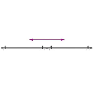 VidaXL Ophangset voor schuifdeur 213 cm koolstofstaal VidaXL Ophangset voor schuifdeur 213 cm koolstofstaal