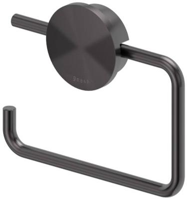 Toiletrolhouder Zonder Klep Geesa Opal Zwart Metaal Geborsteld Geesa