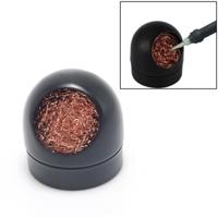 solderen Iron nozzle reiniging bal puur koper verwijderen tin Ball seat (zwart) - thumbnail