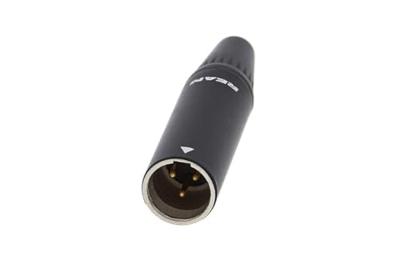REAN RT3MC-B mini-XLR kabeldeel 3-polig (male)
