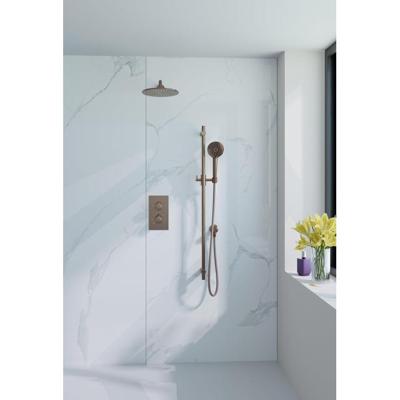 Fortifura Calvi Inbouw Regendoucheset - thermostatisch - wandarm - glijstang - 25cm hoofddouche - ronde handdouche - gladde doucheslang - Geborsteld koper PVD (Koper) SW970043/SW970041/SW1159496/SW799407/SW970053/SW11 Fortifura Calvi Inbouw Regendoucheset - thermostatisch - wandarm - glijstang - 25cm hoofddouche - ronde handdouche - gladde doucheslang - Geborsteld koper PVD (Koper) SW970043/SW970041/SW1159496/SW799407/SW970053/SW11