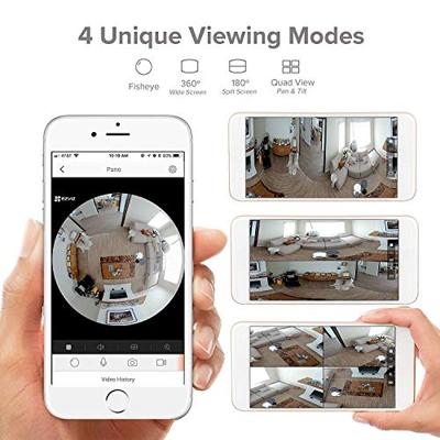 EZVIZ Mini Pano Indoor Video Bewakingscamera, Zwart