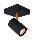 Lucide GRONY - Plafondspot - LED Dim to warm - GU10 - 1x5W 2200K/3000K - Zwart - thumbnail