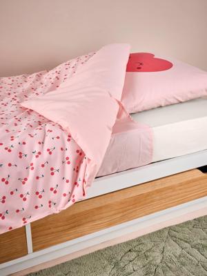 Magicouette CERISE bedset met gerecycled katoen roze, bedrukt