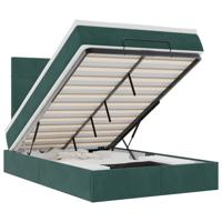 Ottoman bed met matrassen en LED's 120x190cm fluweel - thumbnail