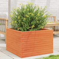 VidaXL Plantenbak 70x70x46 cm massief grenenhout wasbruin - thumbnail