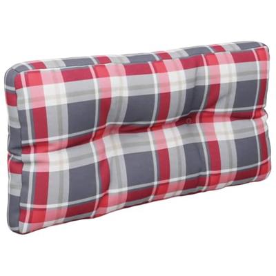 Palletkussen ruitpatroon 80x40x12 cm stof ruitpatroon rood Palletkussen ruitpatroon 80x40x12 cm stof ruitpatroon rood