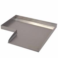 Wolga beekloop hoek rechts rvs - thumbnail