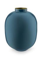 Pip Studio Vaas Metaal Blauw 32cm - thumbnail
