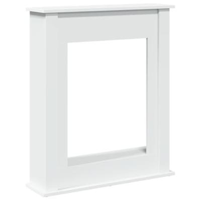 Haardombouw 75x20x87,5 cm bewerkt hout wit