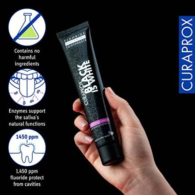 Curaprox Black Is White Tandp 90ml - thumbnail