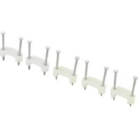 TRU COMPONENTS TC-DNF17203 Spijkerclip 1593094 Bundel-Ø (bereik) 17.70 mm (max) Tweegats Wit 100 stuk(s) - thumbnail