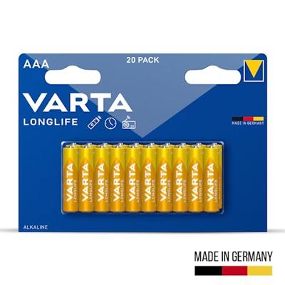 Varta 4103 alkaline batterij AAA geel 20 stuks