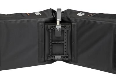 New Varo waterdichte dubbele fietstas zwart/grijs 40l - mik