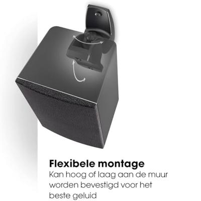Vogels VLB 500 Luidspreker-wandbeugel Kantelbaar, Draaibaar Zwart 1 paar